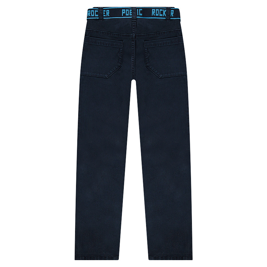 Pantalón de sarga con cinturón extraíble  