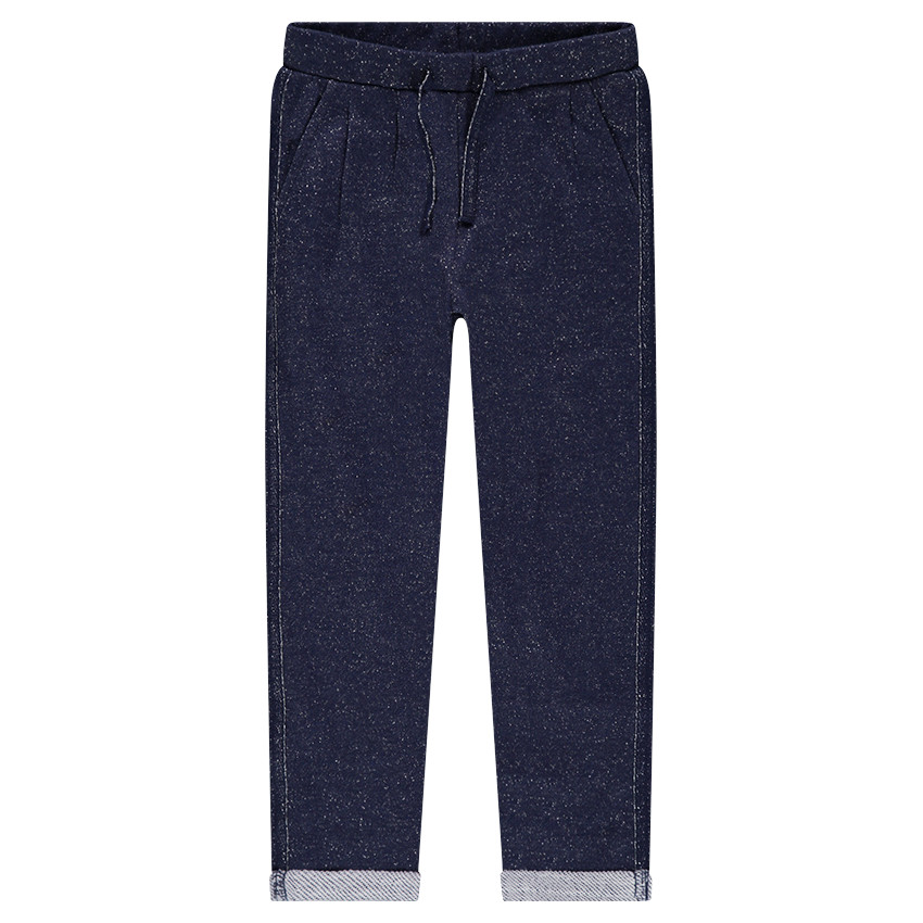 Pantalón de chándal de felpa con mezcla de hilo plateado.  Additional Pantalón de chándal de felpa con mezcla de hilo plateado.