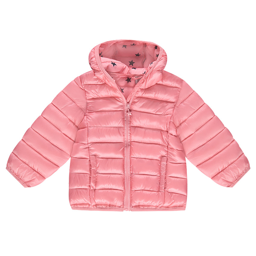 Anorak light*, impermeable y acolchado con capucha y bolsa de almacenamiento estampada 