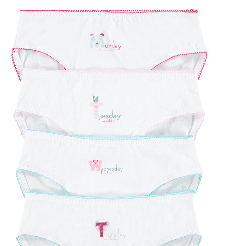 Pack de 7 braguitas con estampado con los días de la semana  Additional Pack de 7 braguitas con estampado con los días de la semana