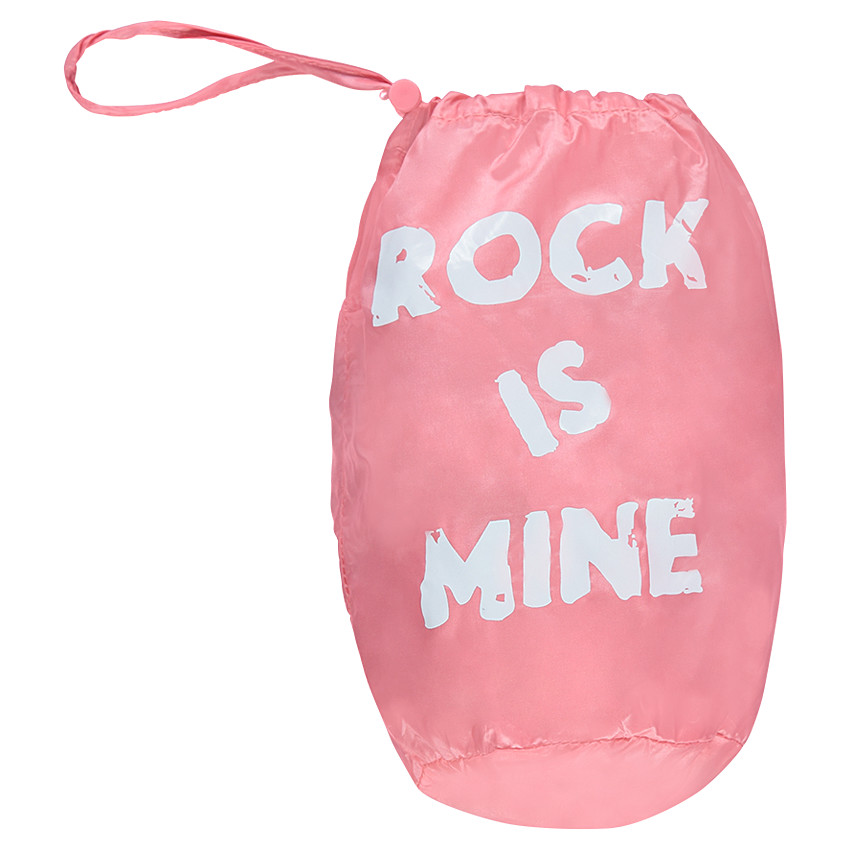 Anorak light*, impermeable y acolchado con capucha y bolsa de almacenamiento estampada 