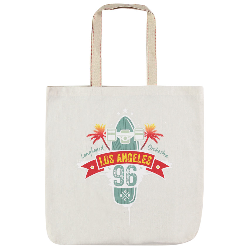 Tote bag de algodón reciclado con estampado fantasía 