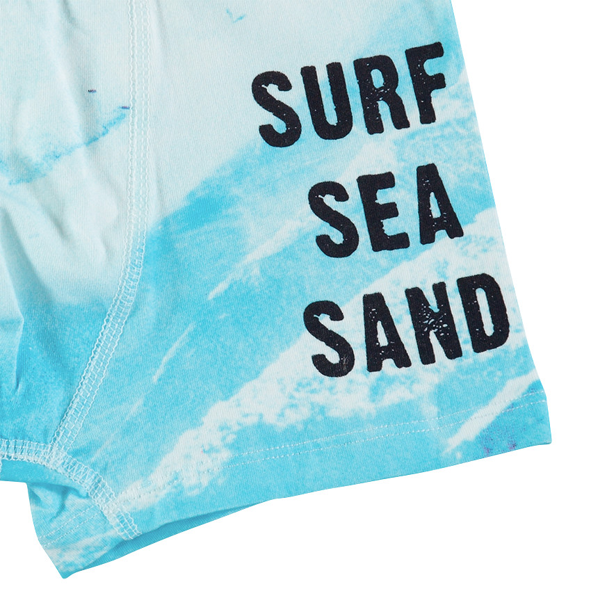 Júnior - Juego de 2 bóxers con palmeras estampadas y mensaje 