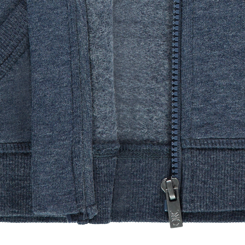 Chaqueta de felpa con capucha con cremallera 