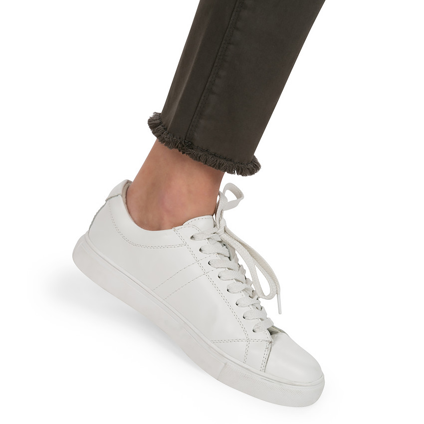 Pantalón premamá de sarga con corte slim y bolsillos 