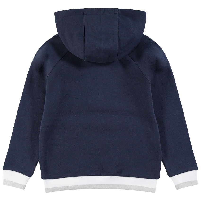 Júnior - Sudadera de felpa con capucha y mensaje estampado 