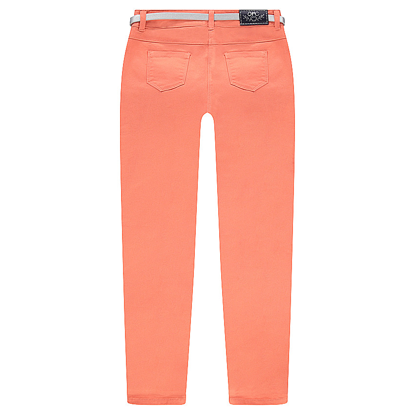 Júnior - Pantalón slim con efecto arrugado y piedrecitas de fantasía y cinturón 