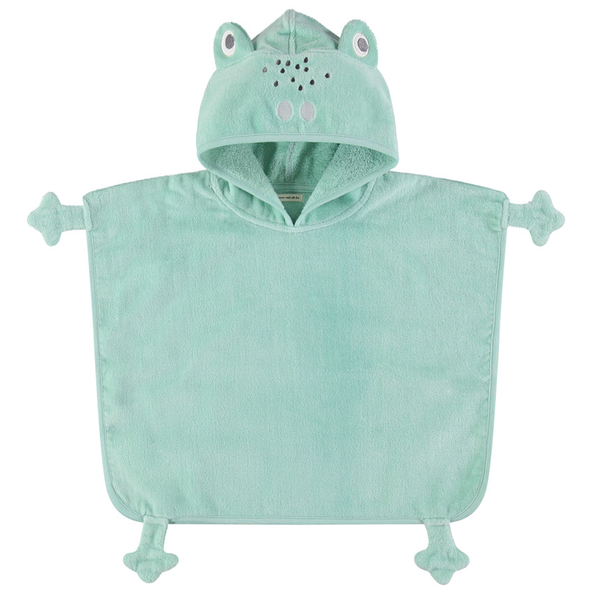 Poncho de baño grenouille à capuche 