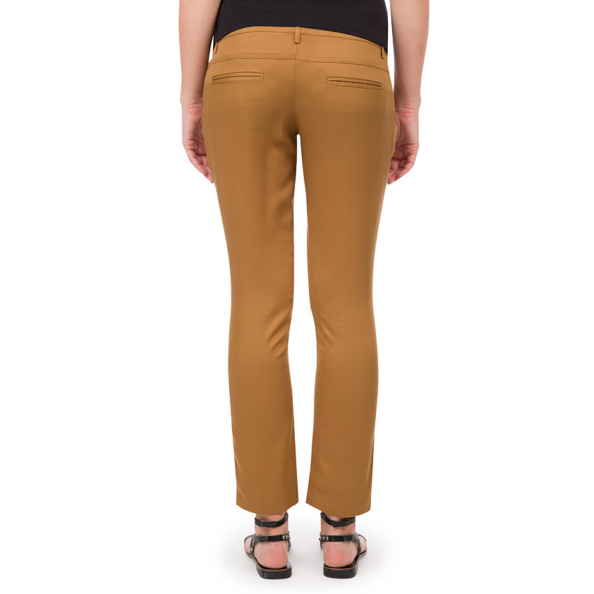 Pantalón de embarazo liso de tencel 