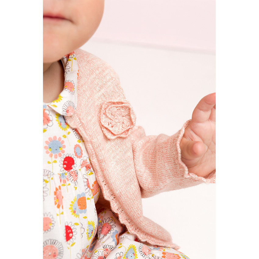 Vestido de volantes con estampado de flores 