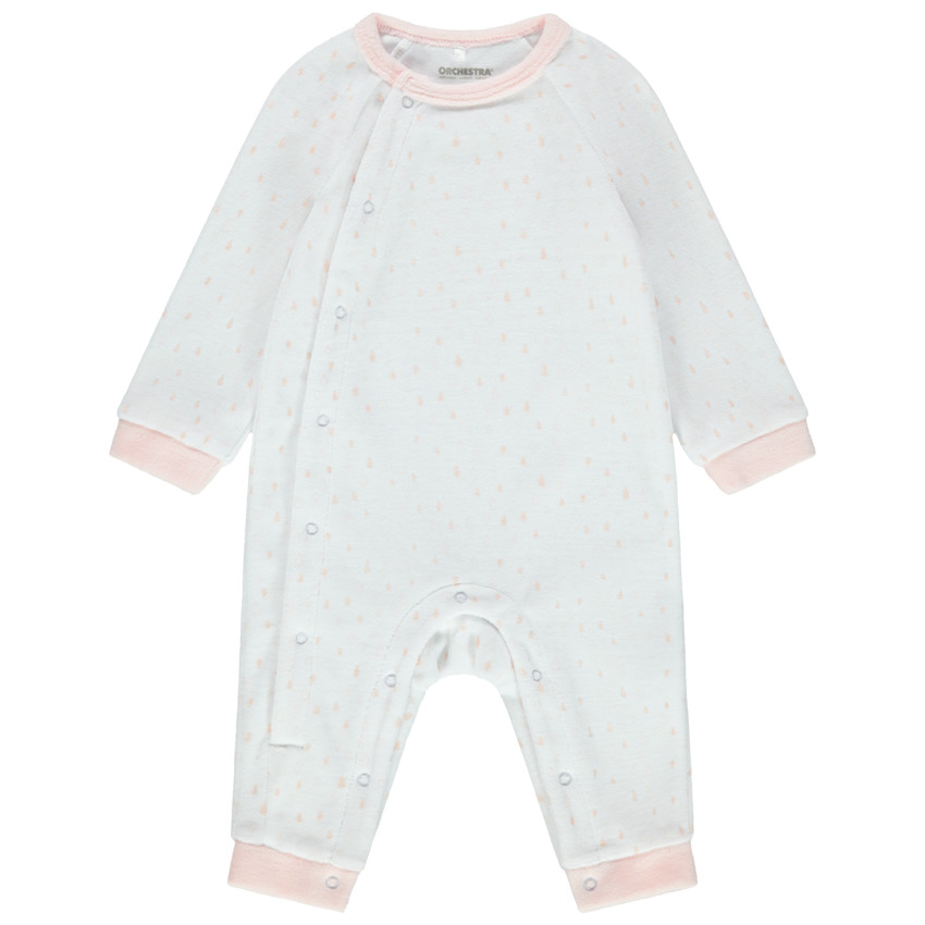 Mono largo de terciopelo con  lunares all-over 