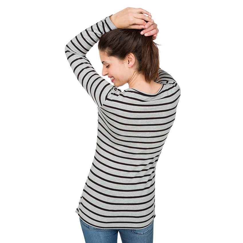 Camiseta de manga larga de premamá de punto liso  Additional Camiseta de manga larga de premamá de punto liso