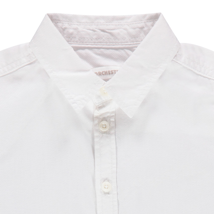 Camisa de manga larga blanca lisa niño 