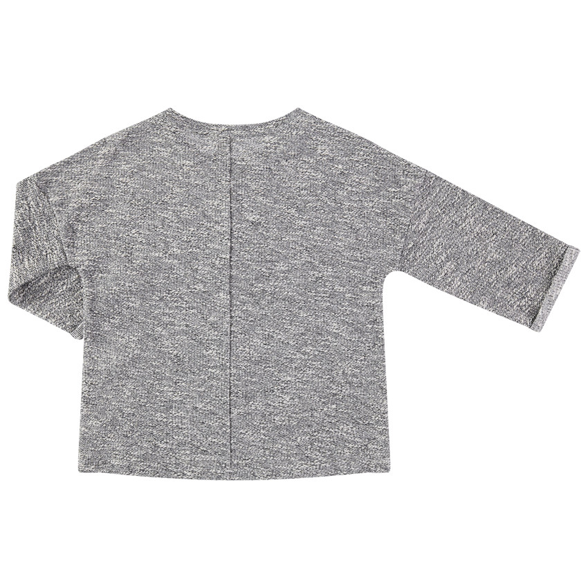 Júnior - Sudadera de felpa jaspeada con inscripción de lentejuelas  Additional Júnior - Sudadera de felpa jaspeada con inscripción de lentejuelas