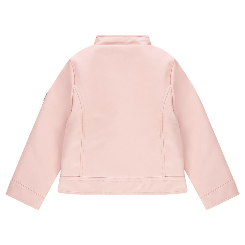 Chaqueta de piel sintética estilo motero con forro de satén estampado  Additional Chaqueta de piel sintética estilo motero con forro de satén estampado