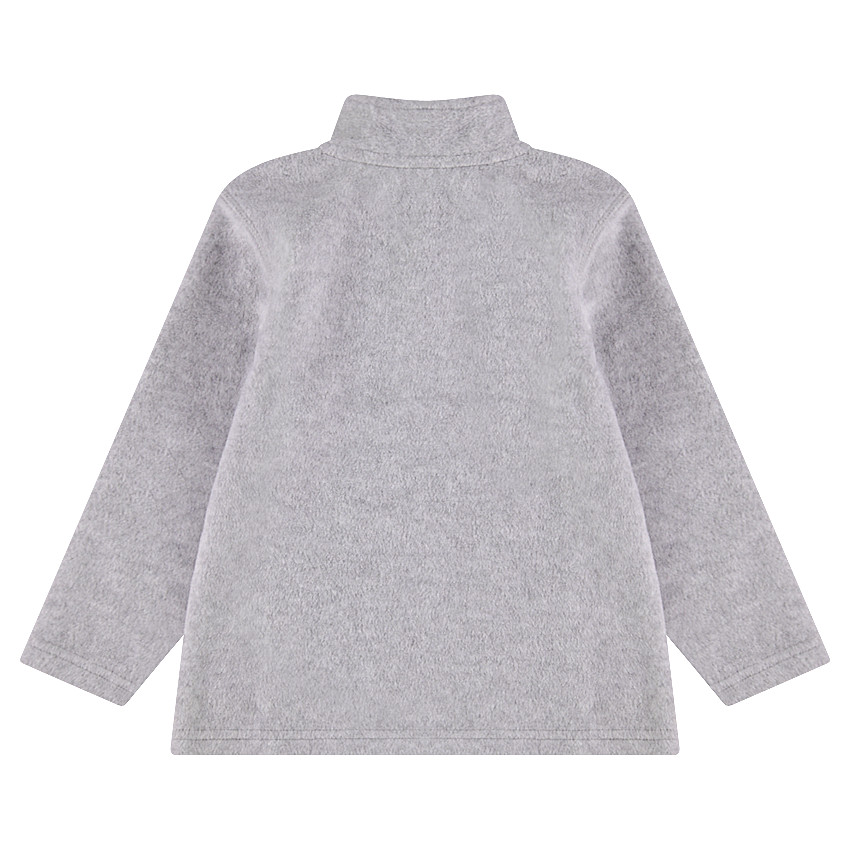 Sudadera de polar con abertura con cremallera en la parte delantera 