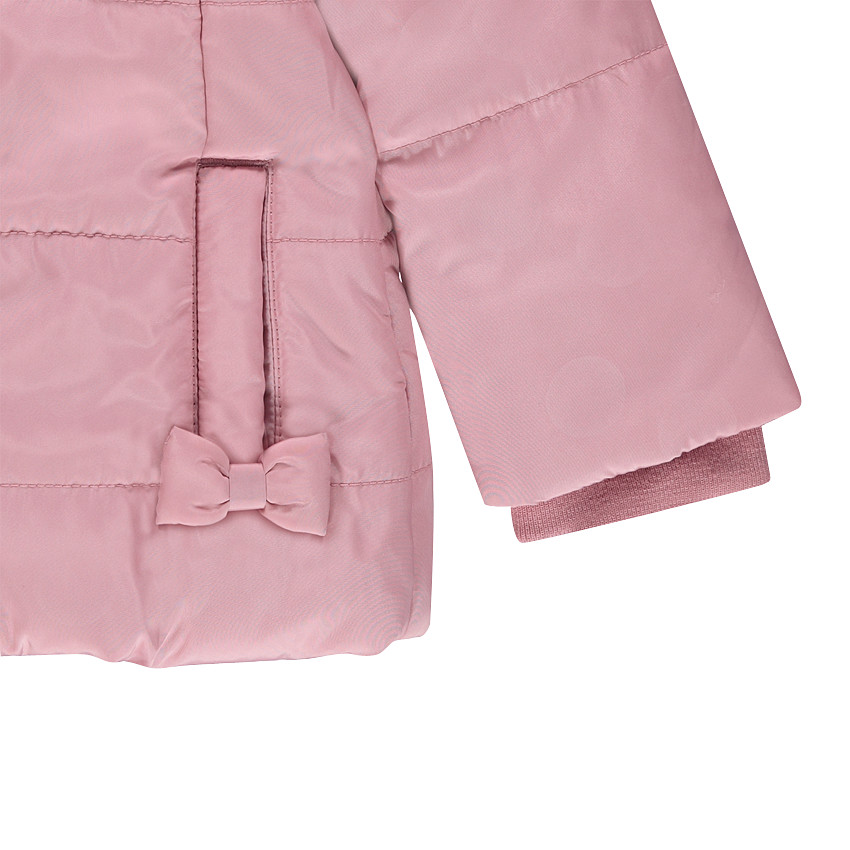 Parka acolchada con capucha extraíble y forro de sherpa 