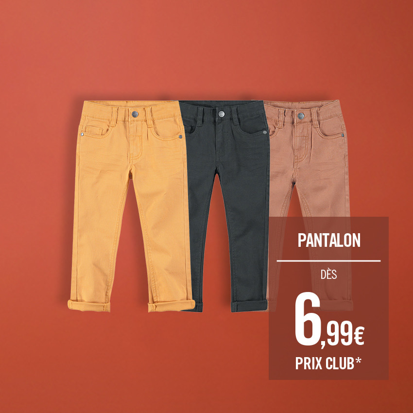 Pantalón de sarga sobreteñida con bolsillo de fantasía en la parte trasera 