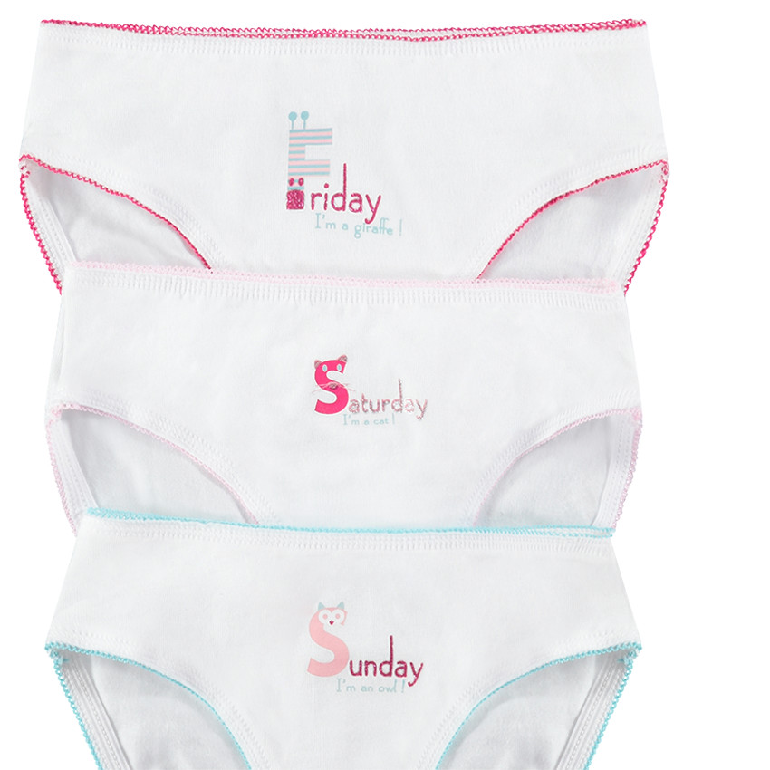 Pack de 7 braguitas con estampado con los días de la semana  Additional Pack de 7 braguitas con estampado con los días de la semana