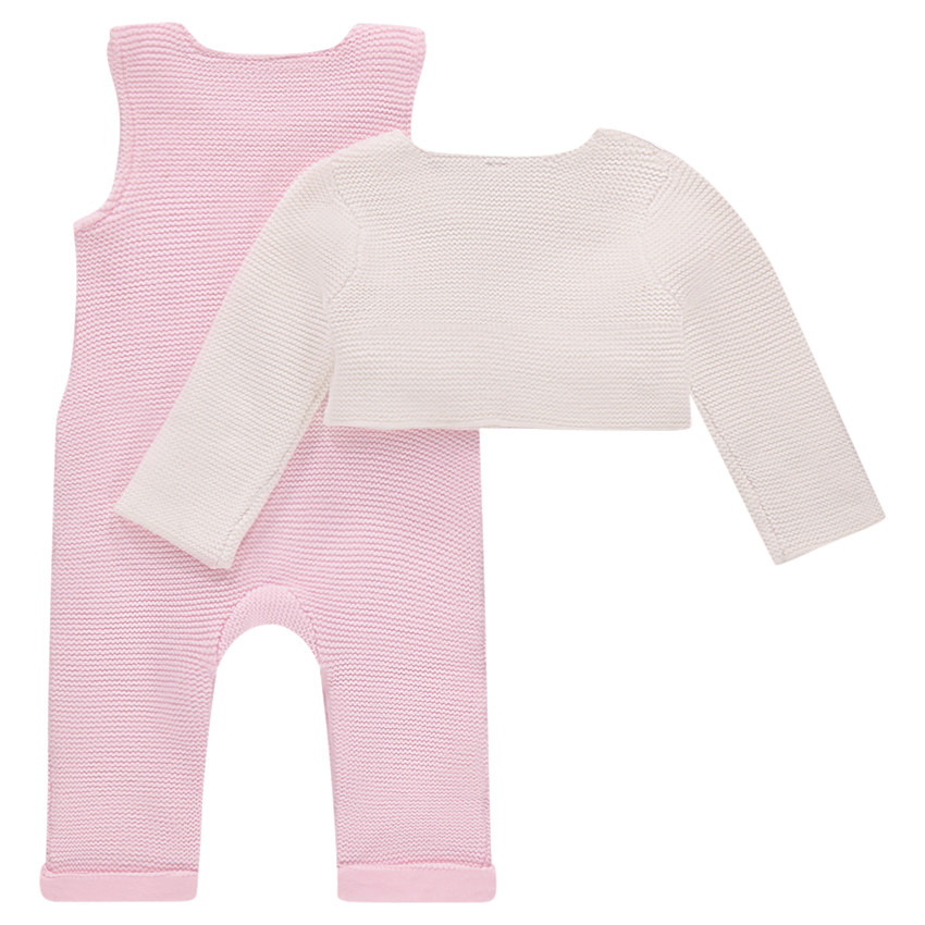 Conjunto de peto y torera de punto 