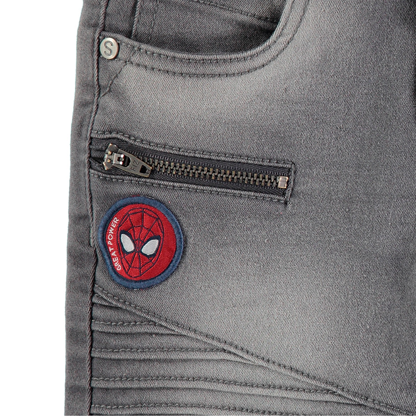 Vaqueros de efecto desgastado con forro micropolar y parches ©Marvel Spiderman  