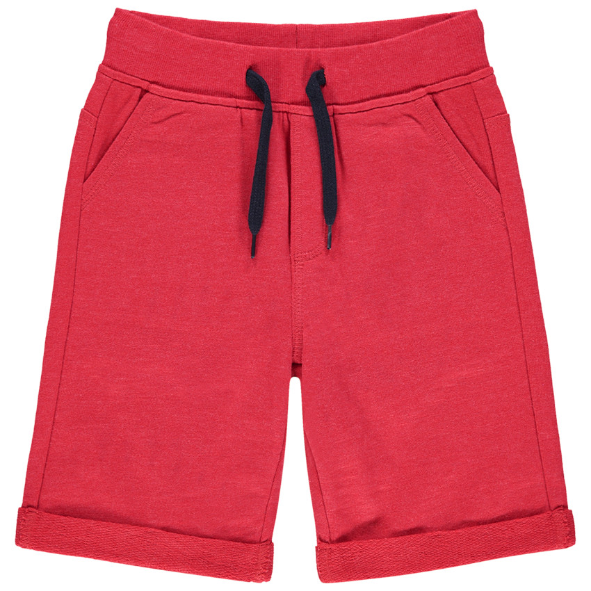 Bermudas de felpa jaspeada. 