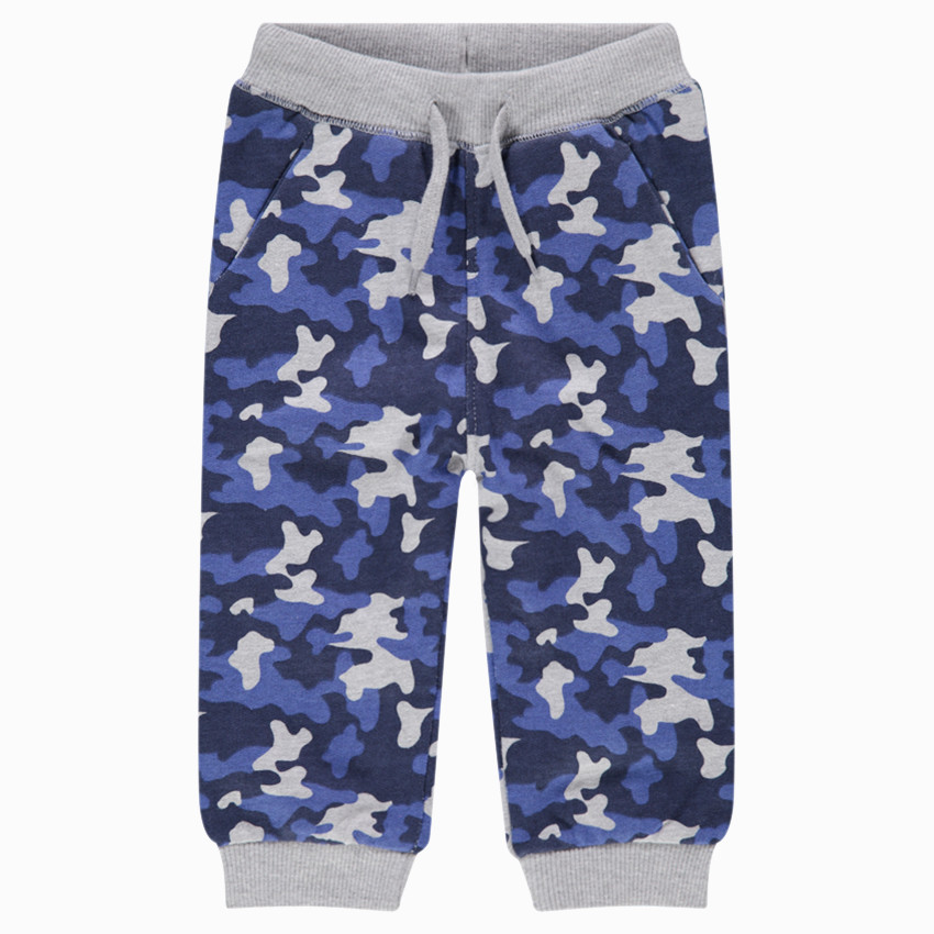 Pantalón de chándal de felpa con estampado militar   Additional Pantalón de chándal de felpa con estampado militar