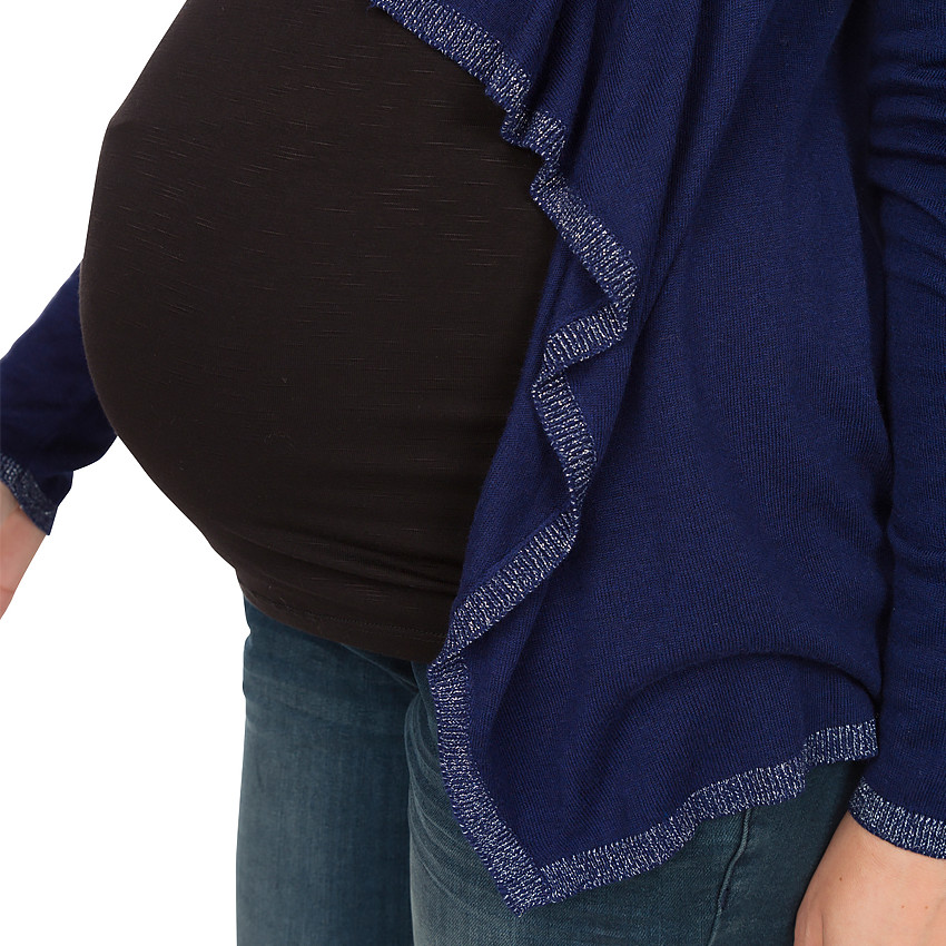 Chaqueta premamá con tela de fantasía 