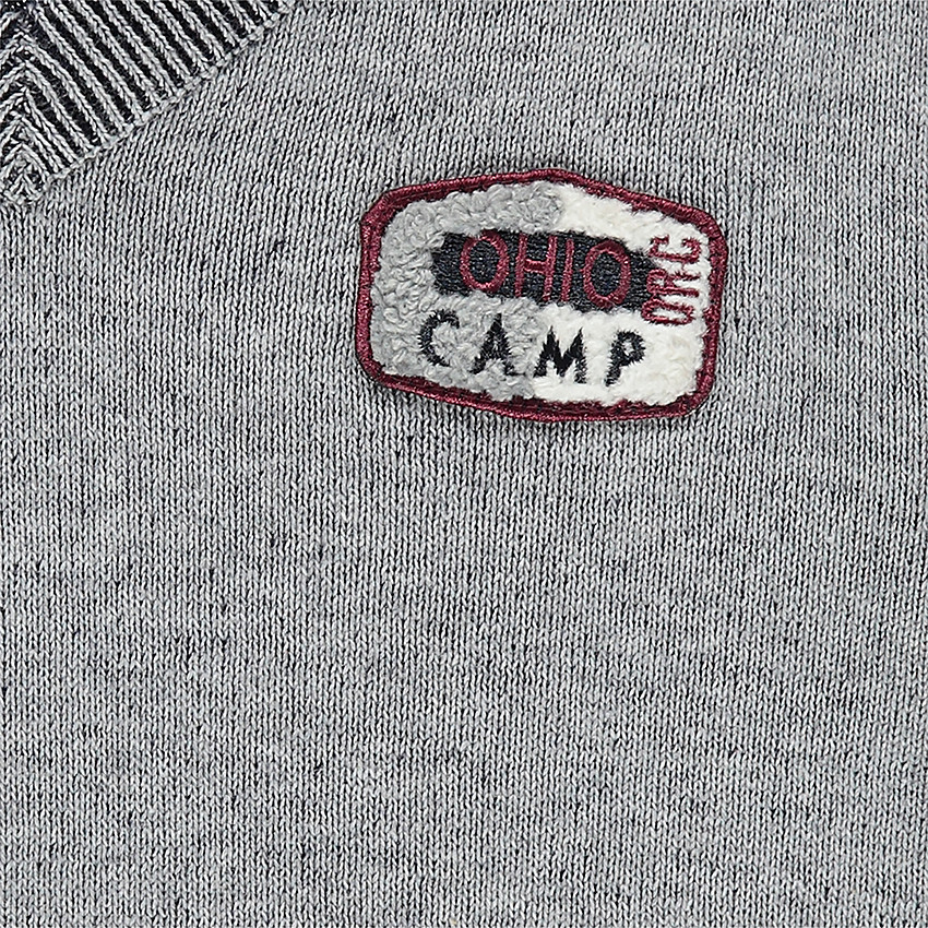 Júnior - Jersey de punto con parche de insignia 