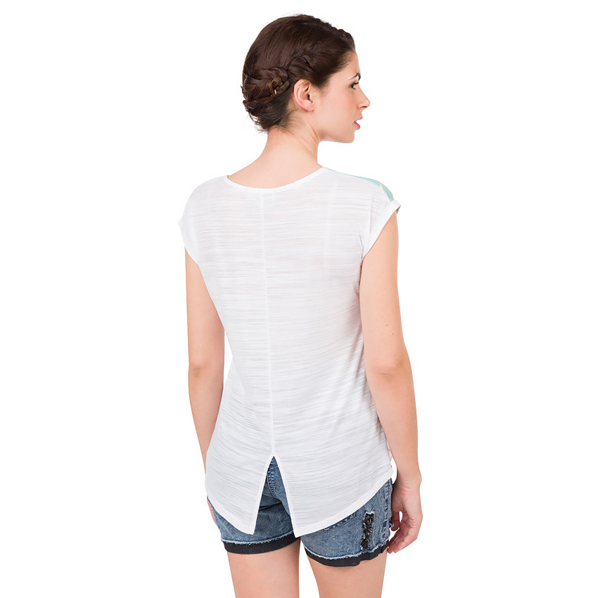 Tee-shirt manches courtes de grossesse à imprimé tropical 