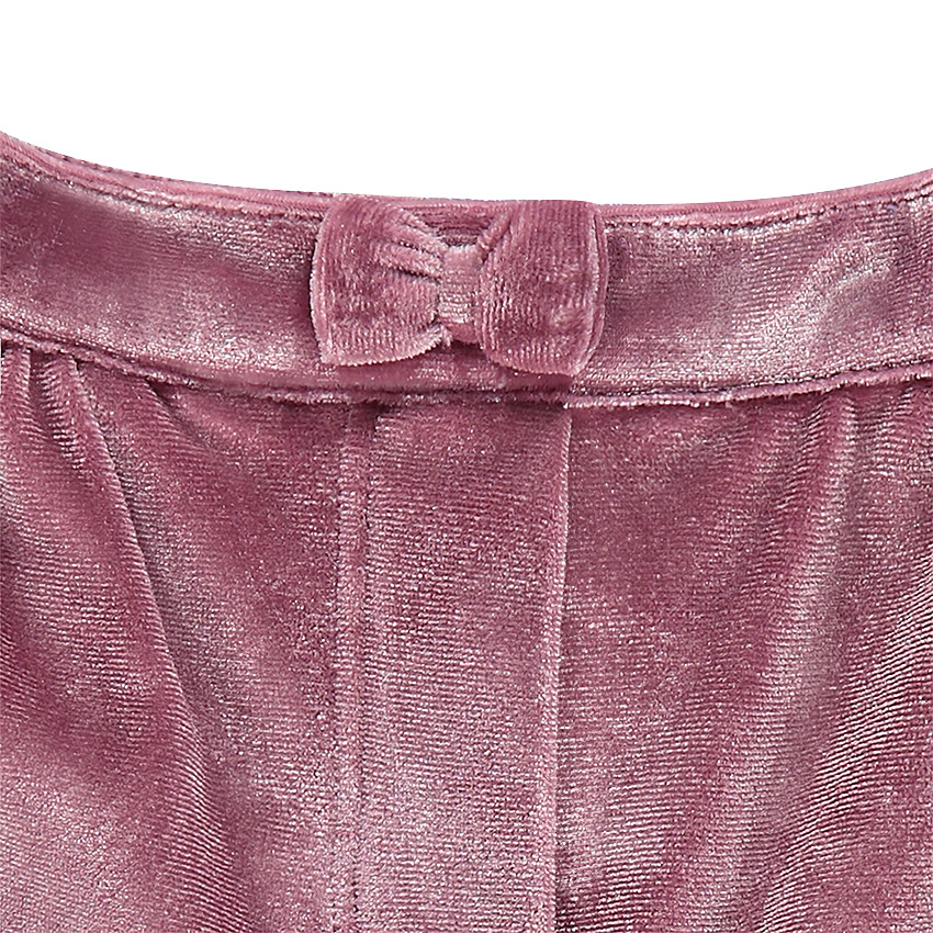 Shorts bombachos en terciopelo arrugado   Additional Shorts bombachos en terciopelo arrugado