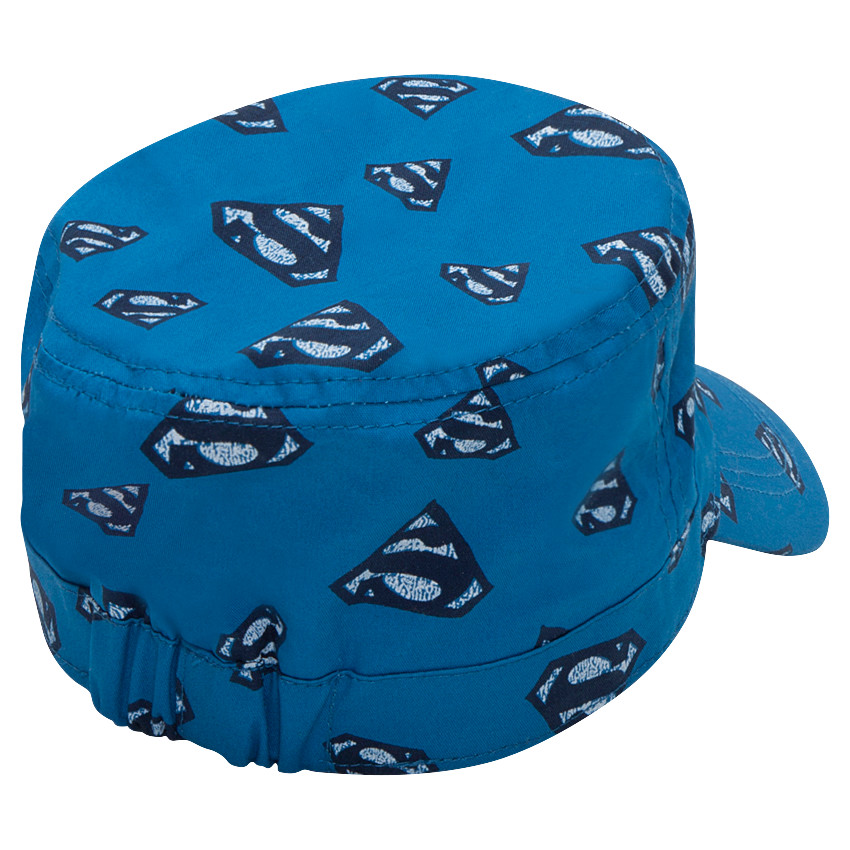 Gorra cubana con logo ©Warner Superman estampado all-over 