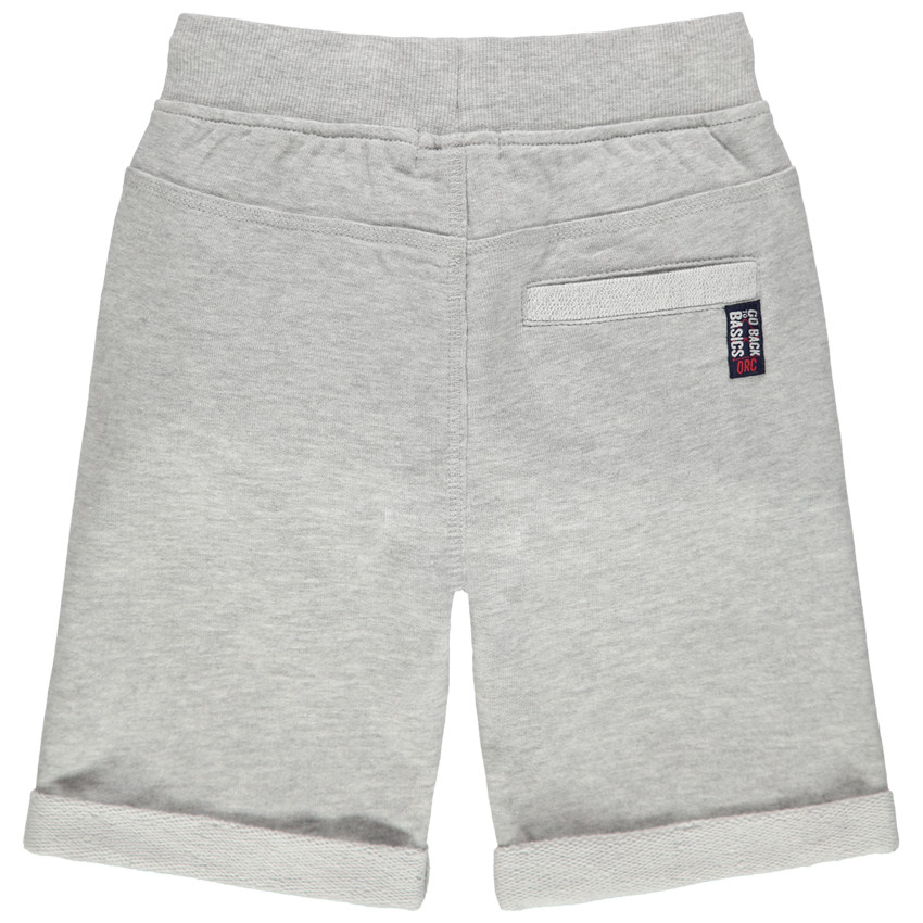 Bermudas de felpa jaspeada. 