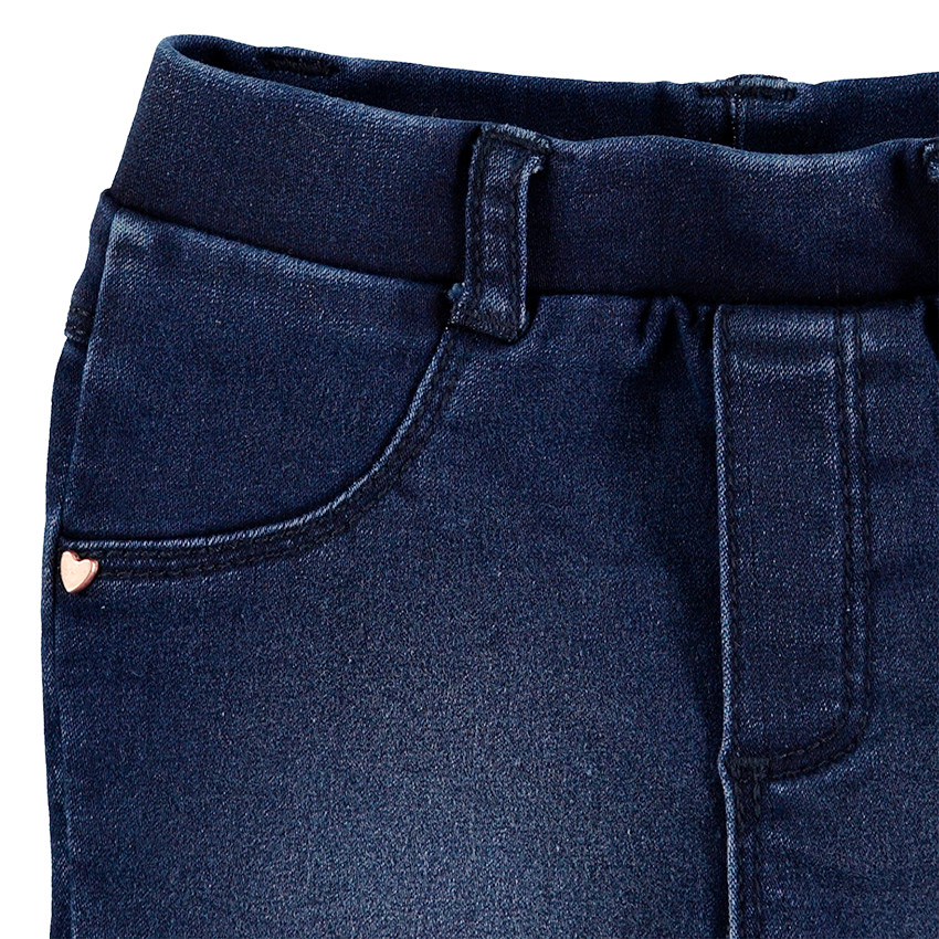 Jegging de efecto desgastado con remaches de fantasía 