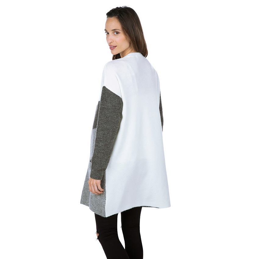 Chaqueta larga de premamá de punto 
