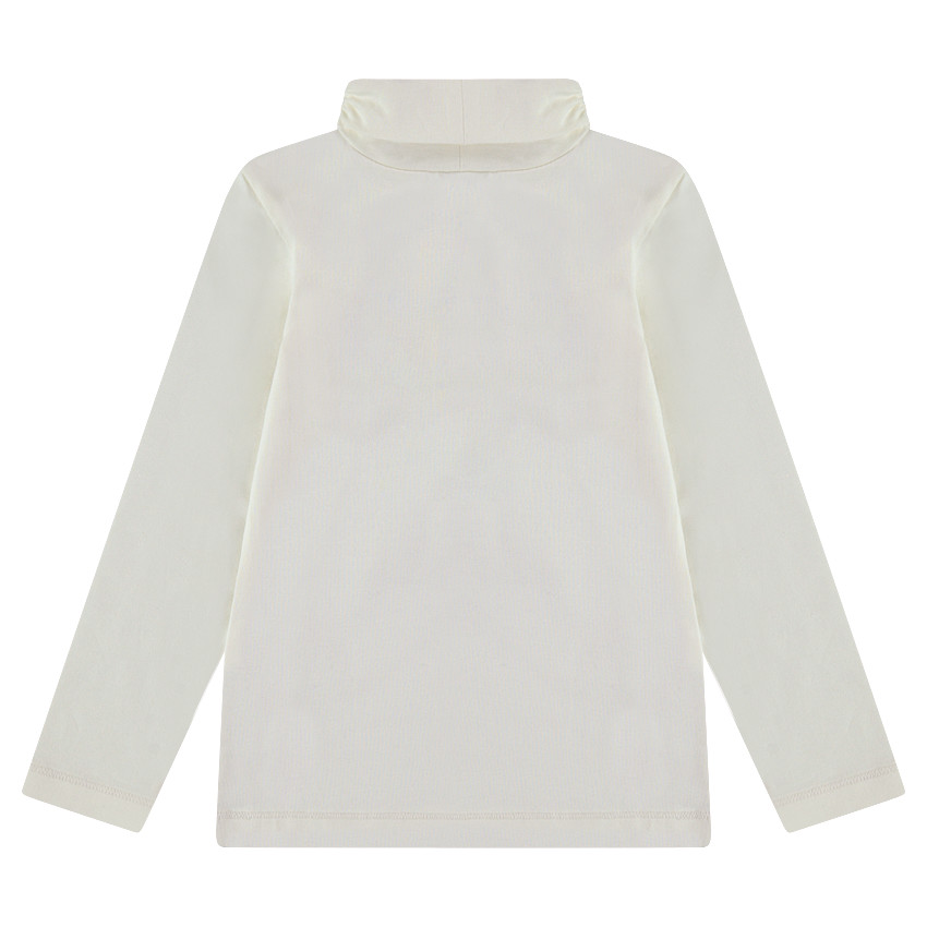 Camiseta interior de punto con estampado de fantasía y cuello vuelto 