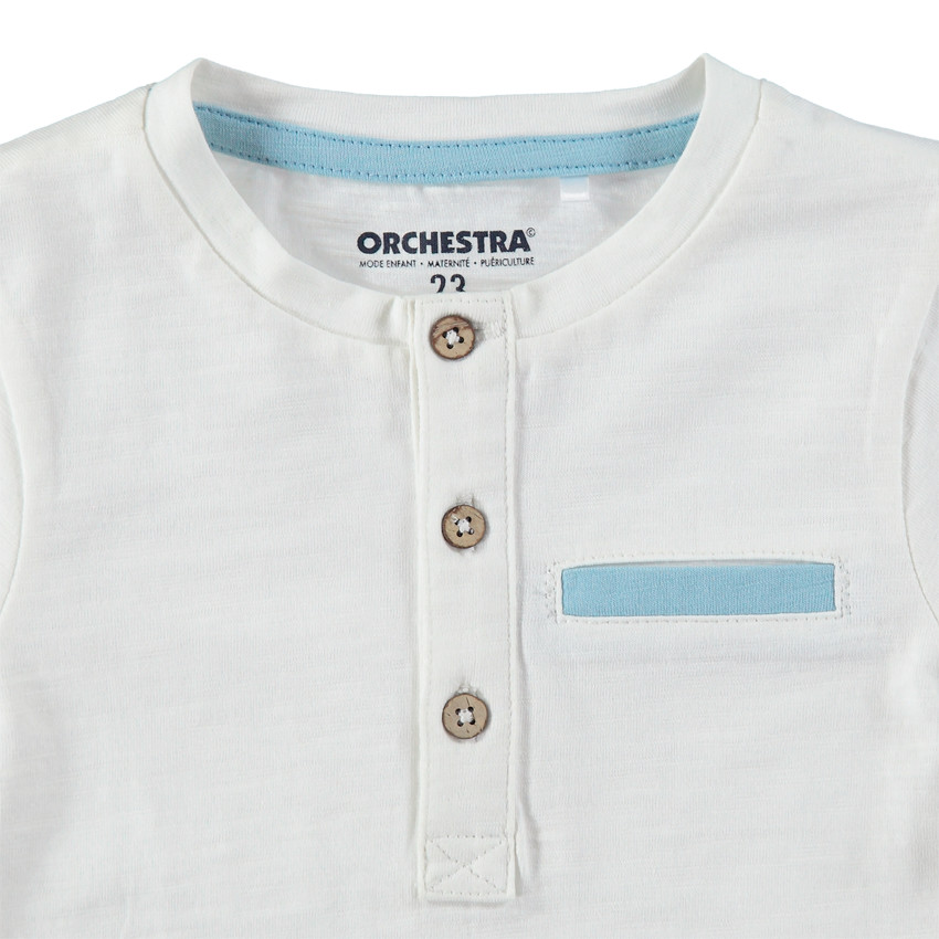 Camiseta de manga larga de punto con cuello con botones  Additional Camiseta de manga larga de punto con cuello con botones