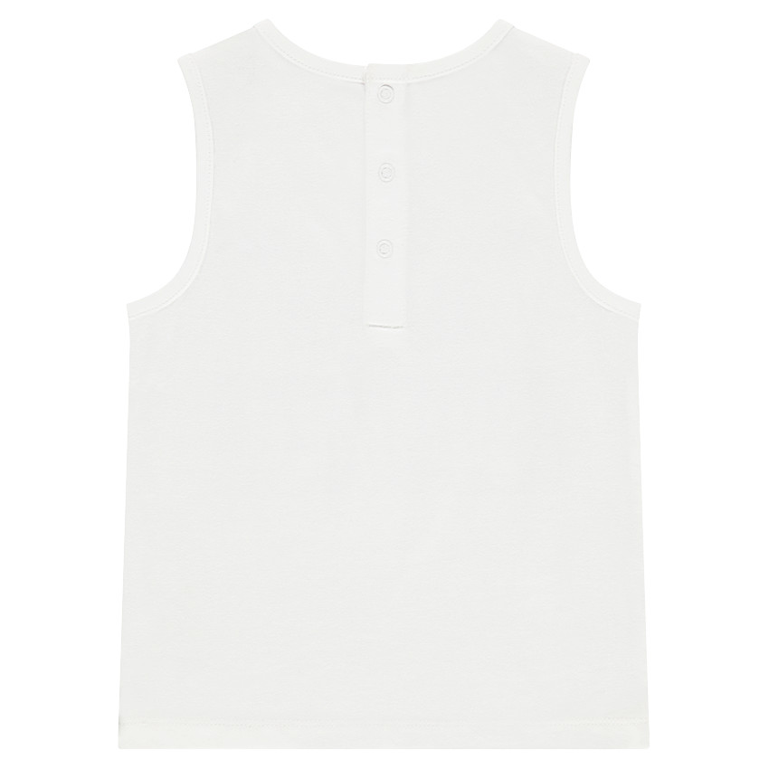 Camiseta de punto liso con mensaje efecto arrugado por delante  Additional Camiseta de punto liso con mensaje efecto arrugado por delante