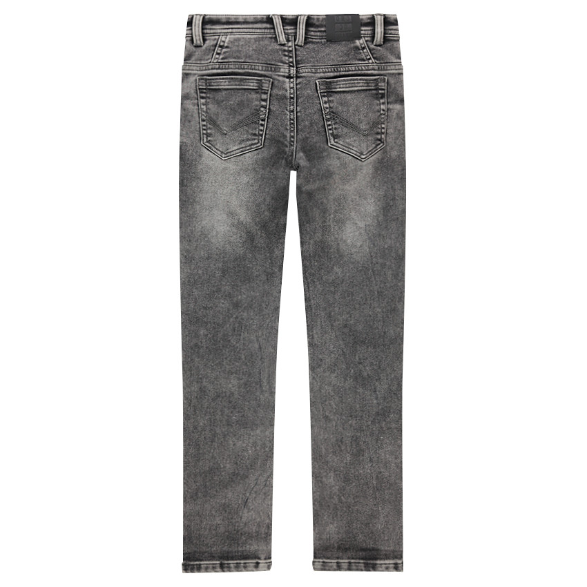 Júnior - Vaqueros de felpa con efecto desgastado 