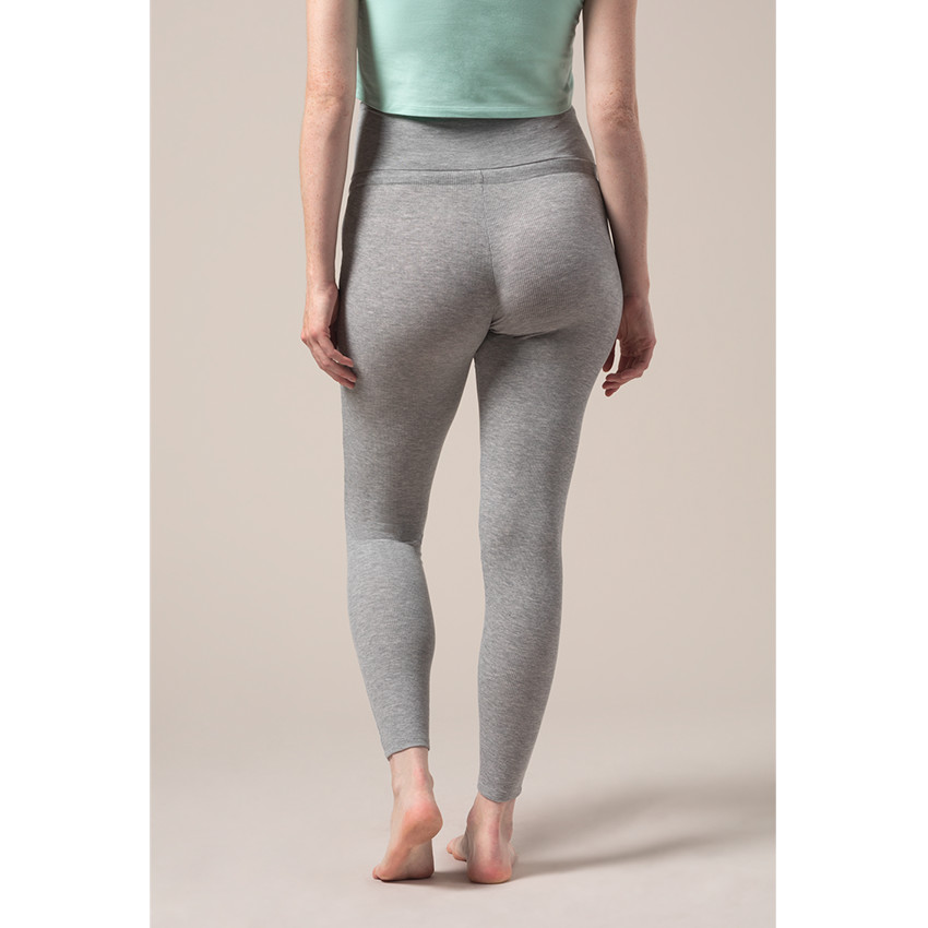 Pantalón de pijama de premamá de punto jaspeado acanalado 