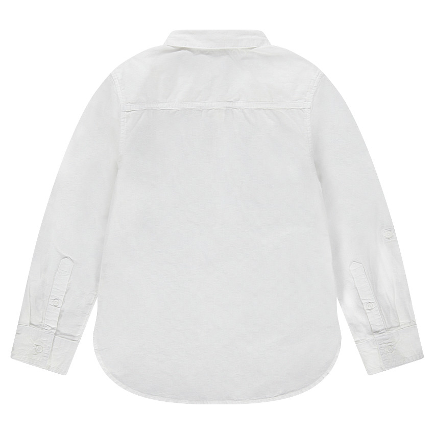 Júnior - Camisa de manga larga blanca de algodón  Additional Júnior - Camisa de manga larga blanca de algodón