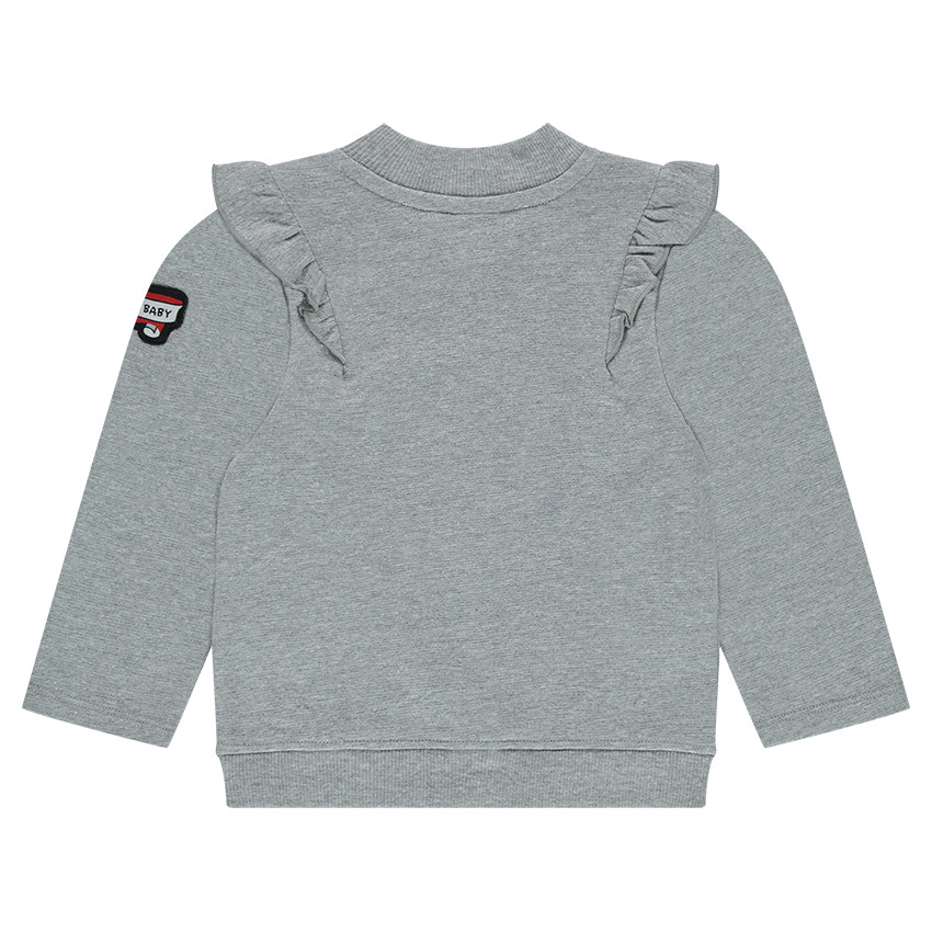 Chaqueta de felpa con volantes y parches ©Smiley 