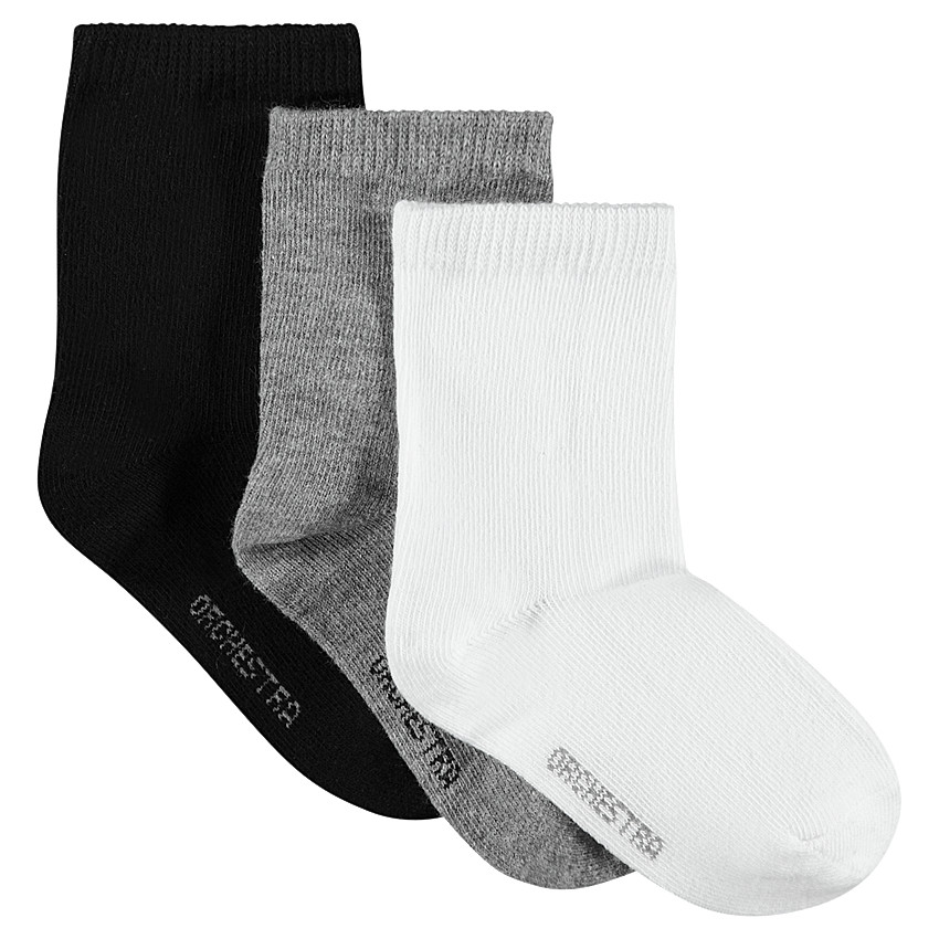 Juego de 3 pares de calcetines lisos  Additional Juego de 3 pares de calcetines lisos