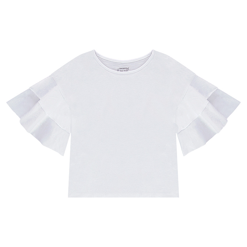 Júnior - Camiseta de punto con volantes en las mangas  Additional Júnior - Camiseta de punto con volantes en las mangas