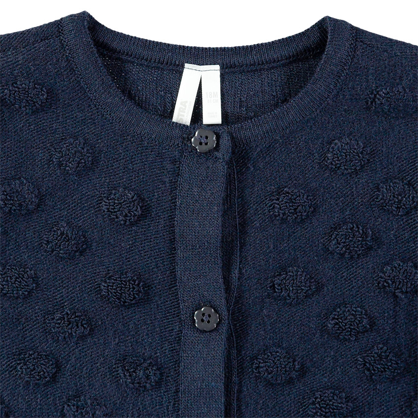 Chaqueta de punto con lunares con relieve  Additional Chaqueta de punto con lunares con relieve