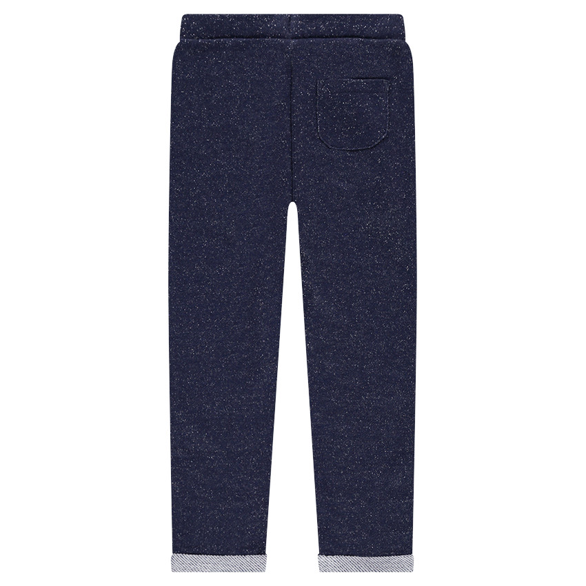 Pantalón de chándal de felpa con mezcla de hilo plateado.  Additional Pantalón de chándal de felpa con mezcla de hilo plateado.