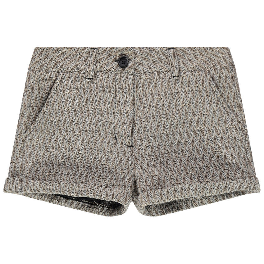 Short à chevrons en jacquard 