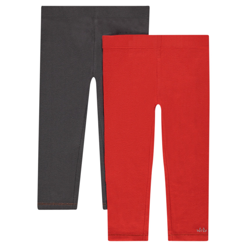 Pack de 2 leggings lisos  