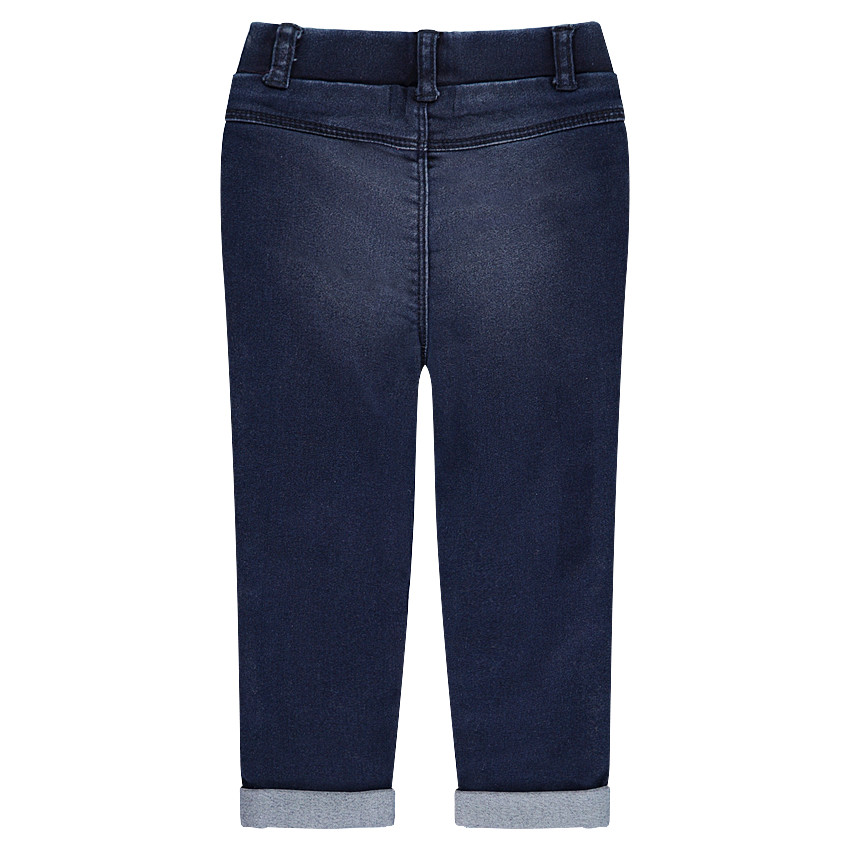 Jegging de efecto desgastado con remaches de fantasía 