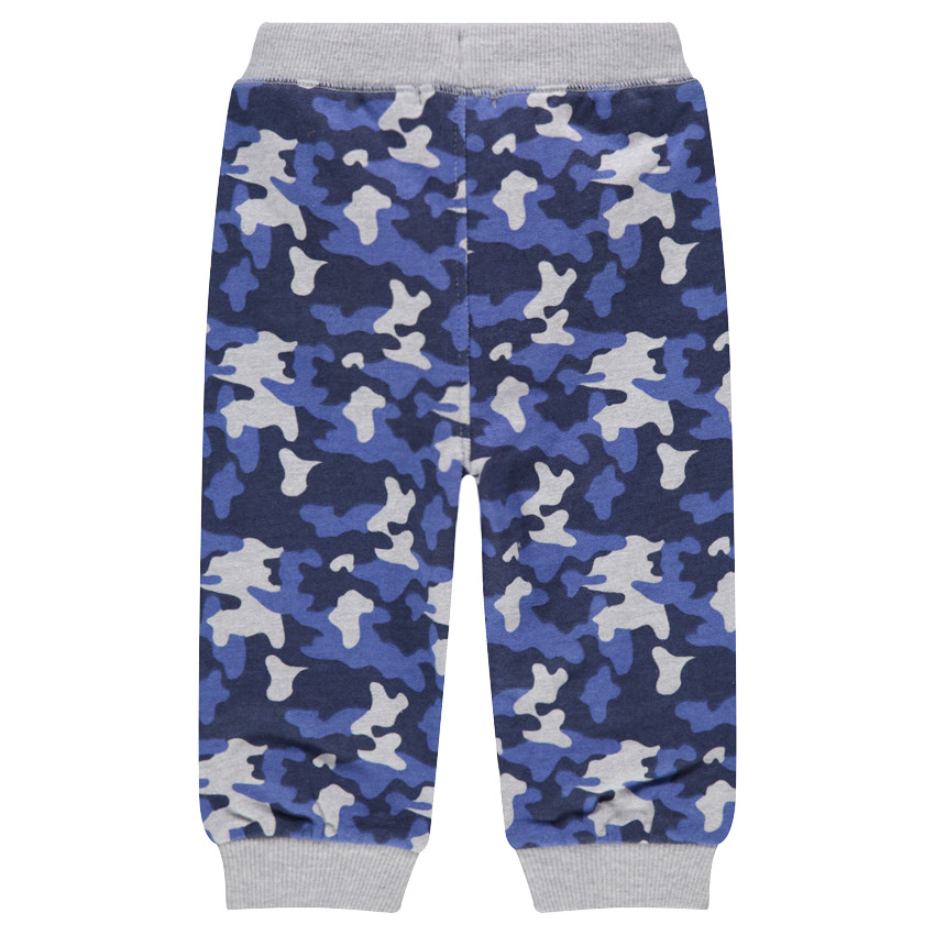 Pantalón de chándal de felpa con estampado militar   Additional Pantalón de chándal de felpa con estampado militar
